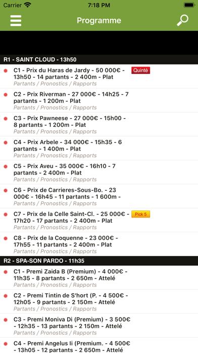 Screenshot #3 pour Zone-Turf : pronos et rapports