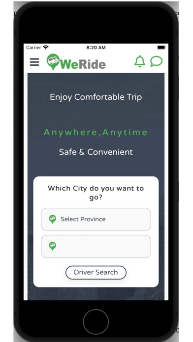 WeRide-Ph Screenshot