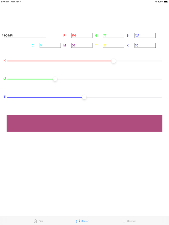 Color Tools - RGB CMYK HSV