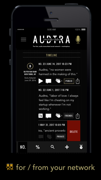 How to cancel & delete Audtra—social voice. from iphone & ipad 2