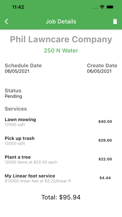 Lawn Buddy Homeowner App Screenshot
