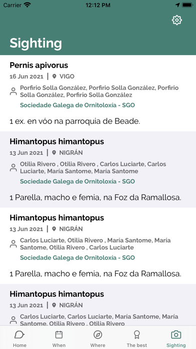 Galicia Birding Screenshot