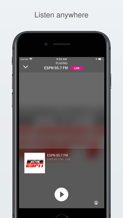 ESPN 95.7 FM Screenshot