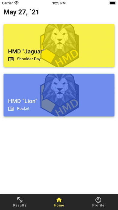 HMD Fitness Screenshot