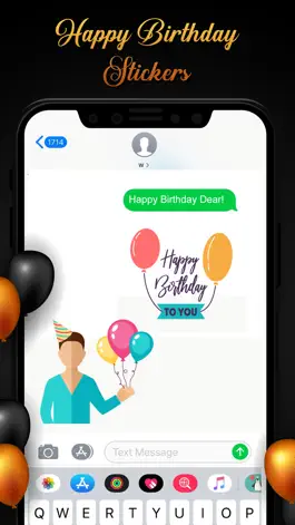 Game screenshot Birthday Stickers!!! hack