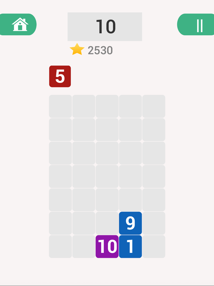 Drop 10 Math Game