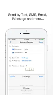 reach: fast sms text and email iphone screenshot 3