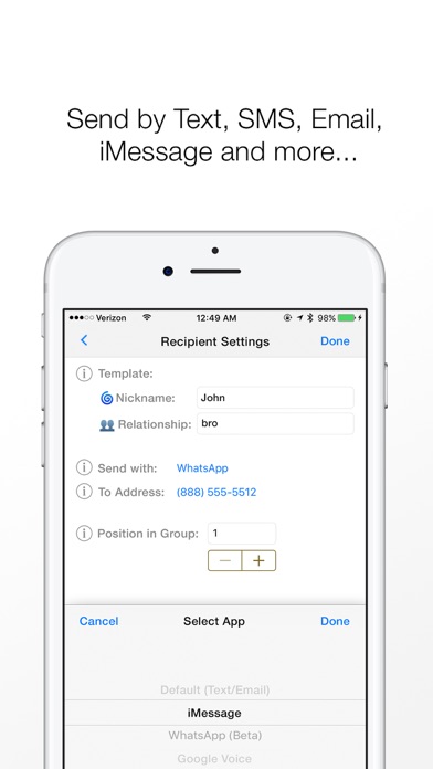 Screenshot #3 pour Reach: Fast SMS Text and Email