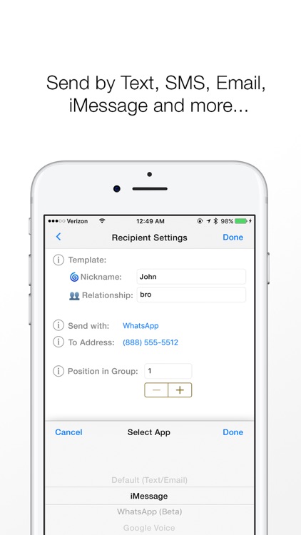 Reach: Fast SMS Text and Email