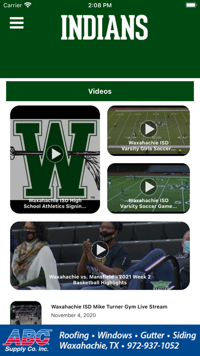Waxahachie Indians Athletics Screenshot