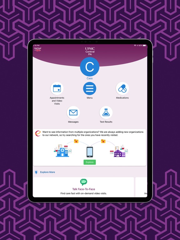 Screenshot #4 pour UPMC Central PA Portal