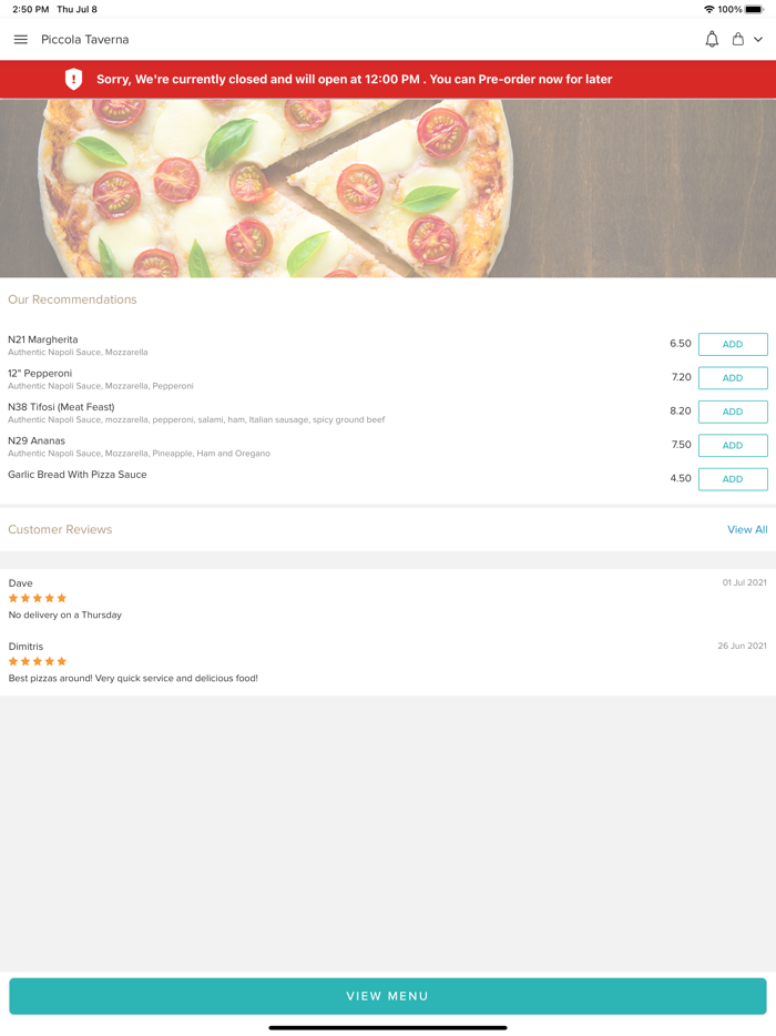 Piccola Taverna Huddersfield