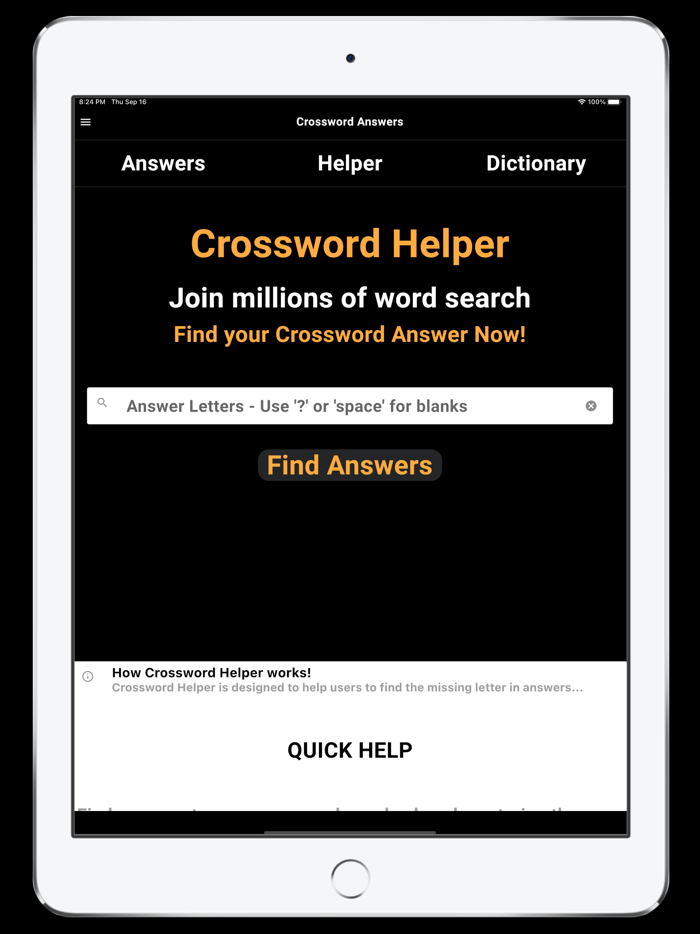 Crossword Answers Pro
