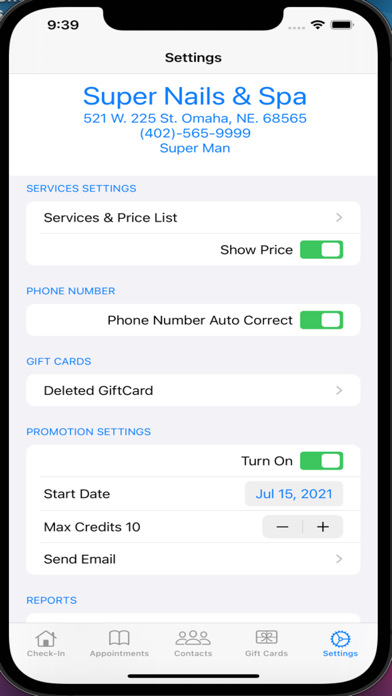 NailsSalonBook Screenshot