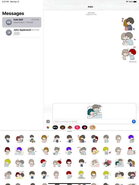 Screenshot #5 pour Boy and Girl Stickers