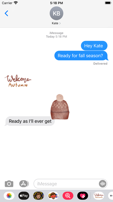 Screenshot #1 pour Autumn Sticker
