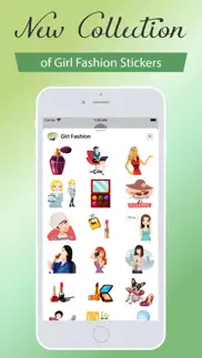 girl fashion stickers iphone screenshot 3