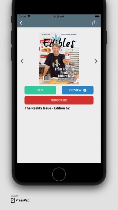 Screenshot #2 pour Edibles List Magazine