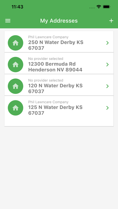 Lawn Buddy Homeowner App Screenshot