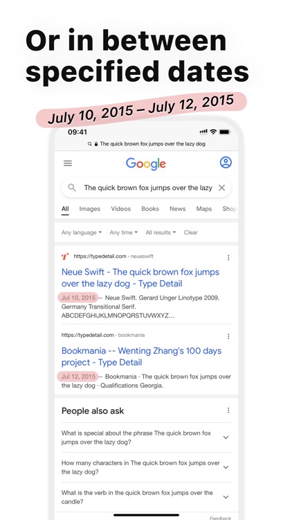 Date Range Search Filter Tool