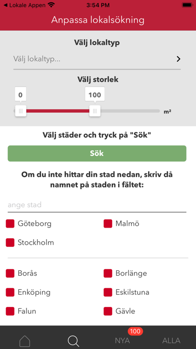 Lokaler Appen Screenshot
