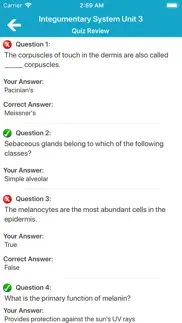 integumentary system quizzes iphone screenshot 4