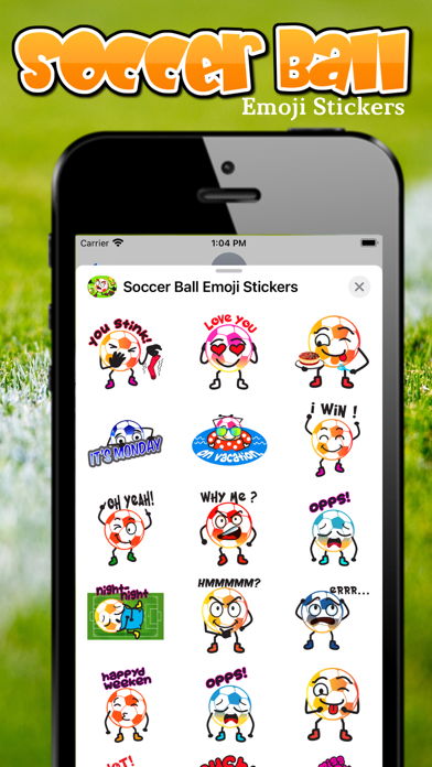 Soccer Ball Emoji Stickers Screenshot