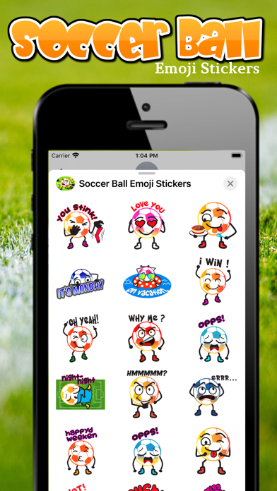 Screenshot #3 pour Soccer Ball Emoji Stickers