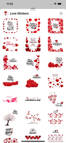 Game screenshot Love Stickers Valentine's Days hack