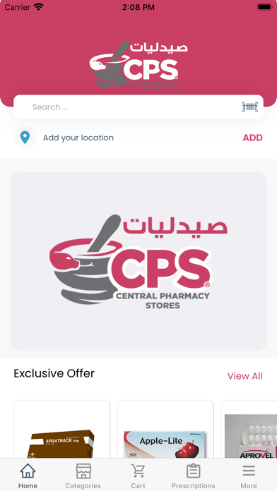 CPS pharmacies Screenshot