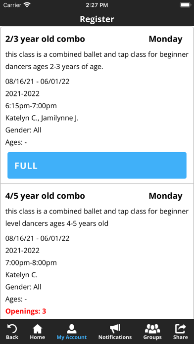 Infinity Dance Productions Screenshot
