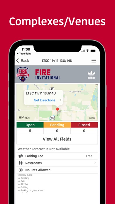 Chicago Fire SC Invitational Screenshot
