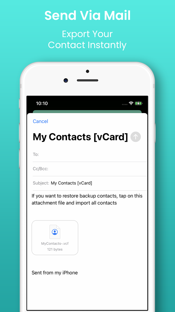 Contacts Backup Export vcf-xls