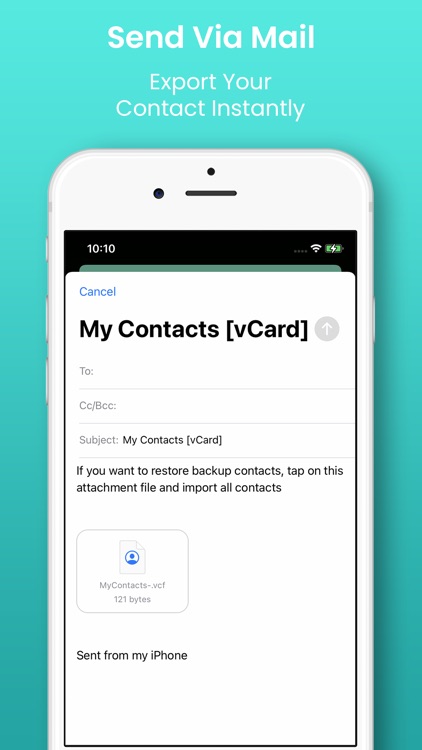 Contacts Backup Export vcf/xls screenshot-6