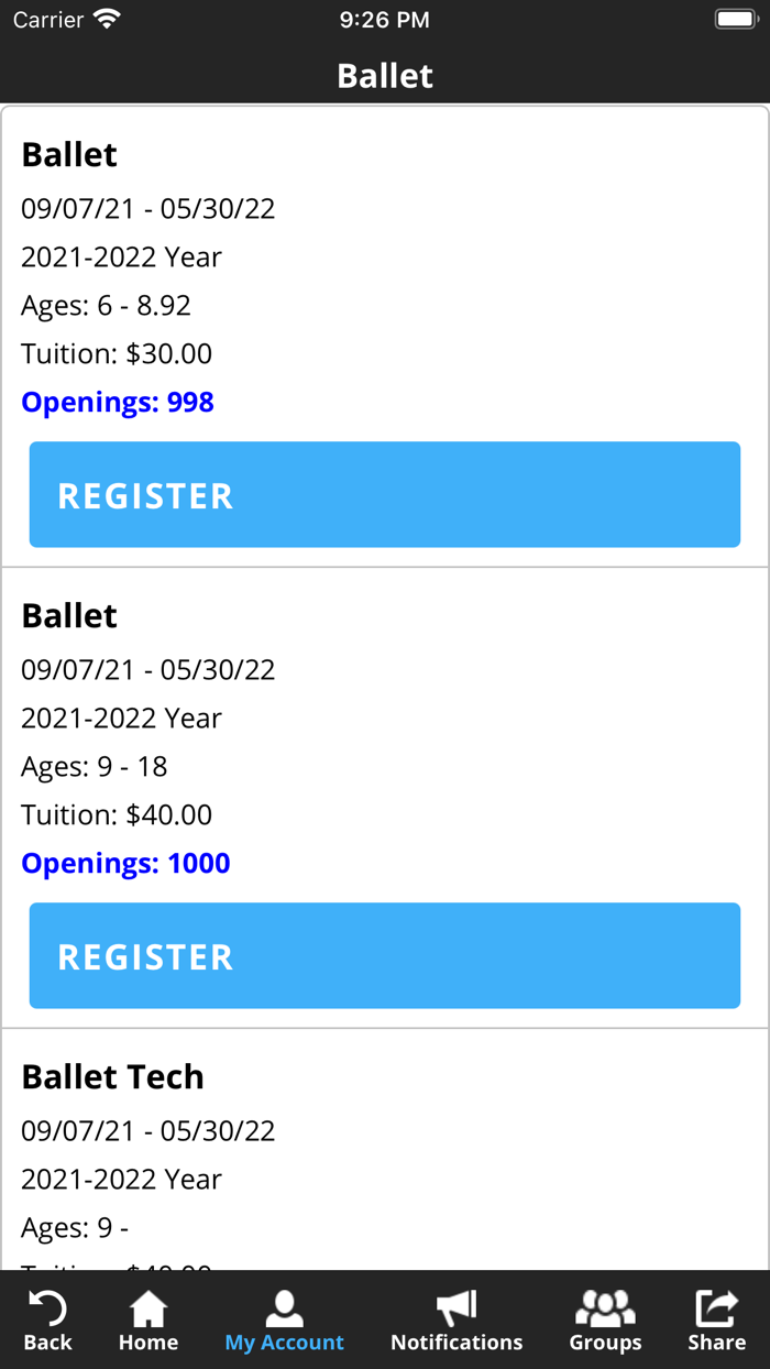 Clarissas School of Perf Arts