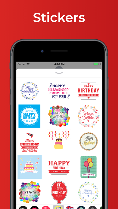 Screenshot #1 pour Stickers emoji Happy Birthday