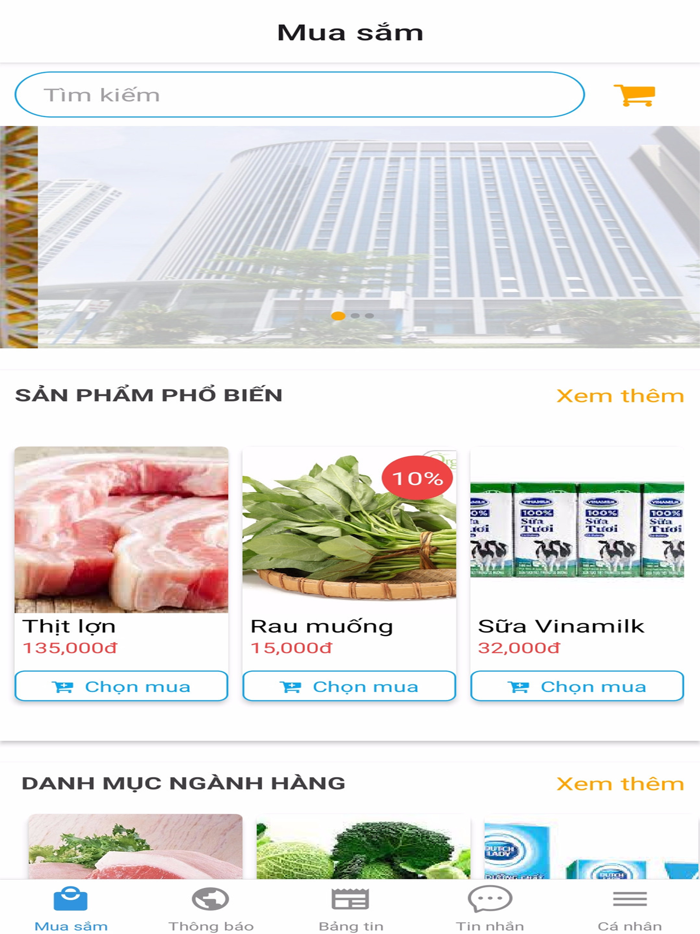 Mi Mart - Mua sắm chung cư