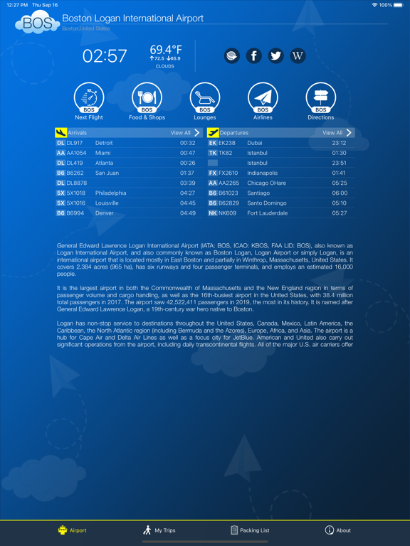 Screenshot #4 pour Boston Airport Info + Radar
