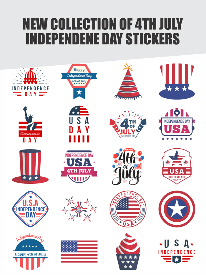 4th of July Stickers
