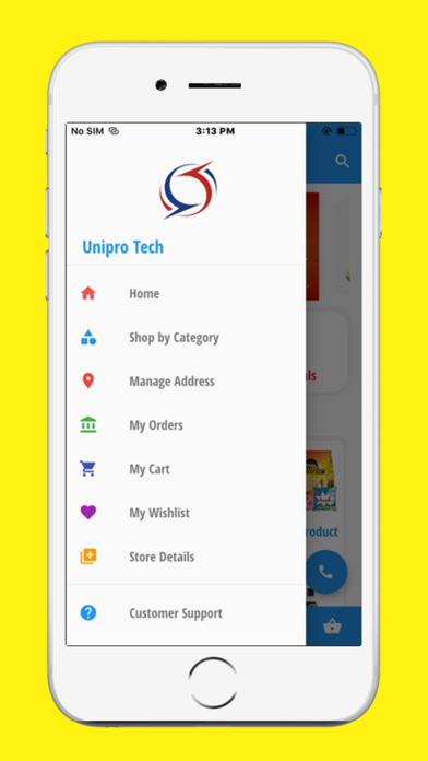 Unipro Shopping App Screenshot