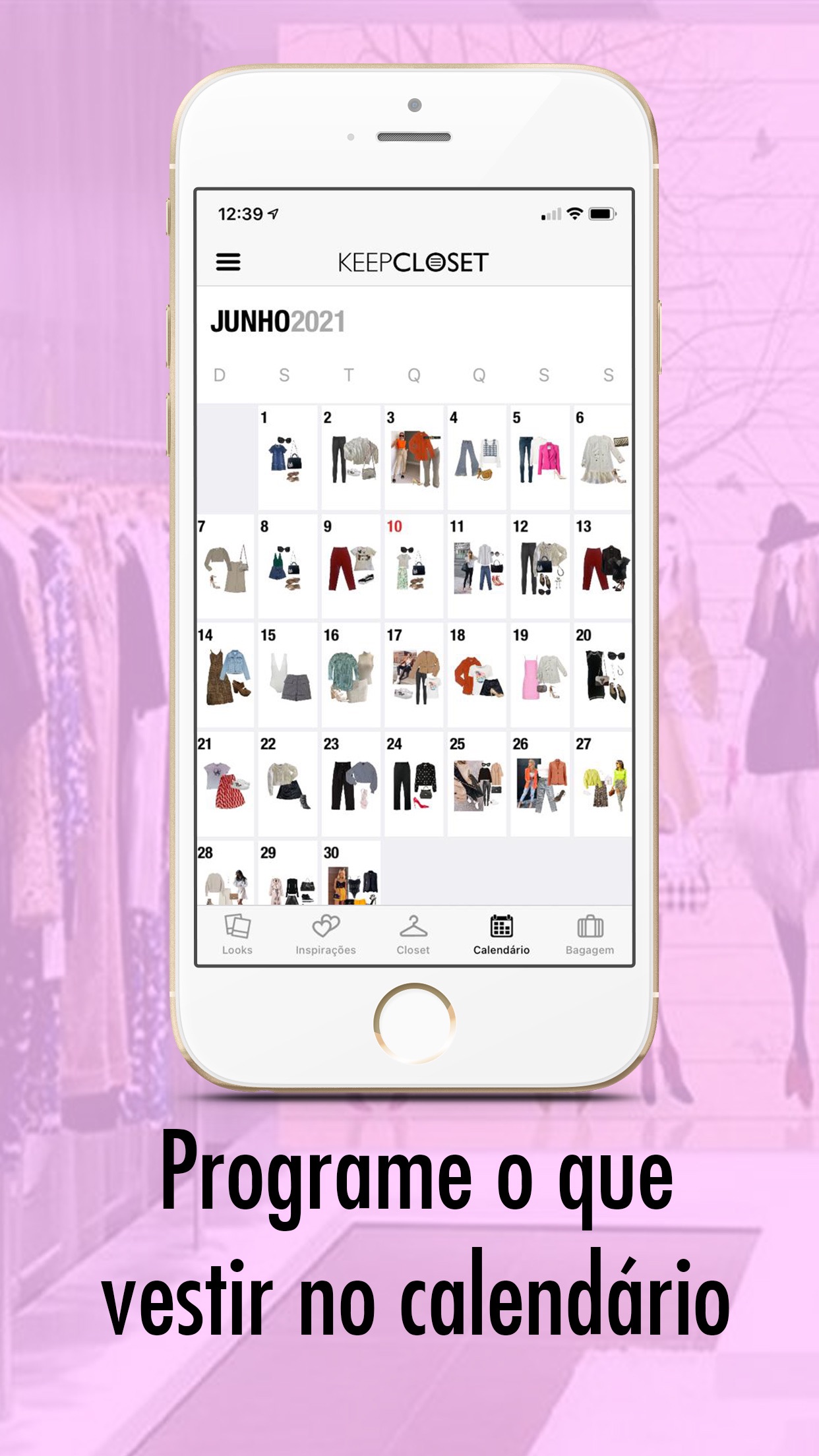 Screenshot do app KeepCloset