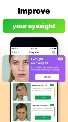 Game screenshot Eye exercises and Vision test apk