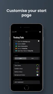 todaytab: start tab for safari iphone screenshot 2