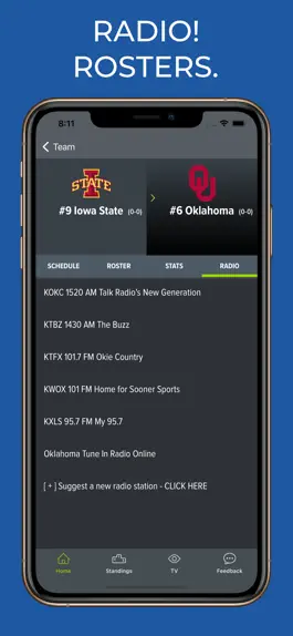 Game screenshot Oklahoma Football Schedules apk