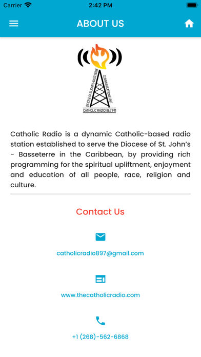 Catholic Radio 89.7 FM Screenshot