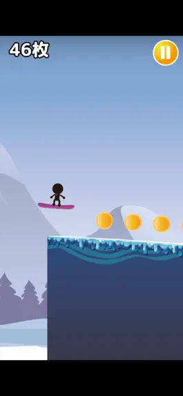 Game screenshot 棒人間がスノーボード-超爽快滑り- apk
