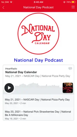 Game screenshot National Day Calendar hack