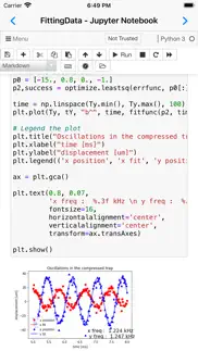 carnets - jupyter (with scipy) iphone screenshot 1