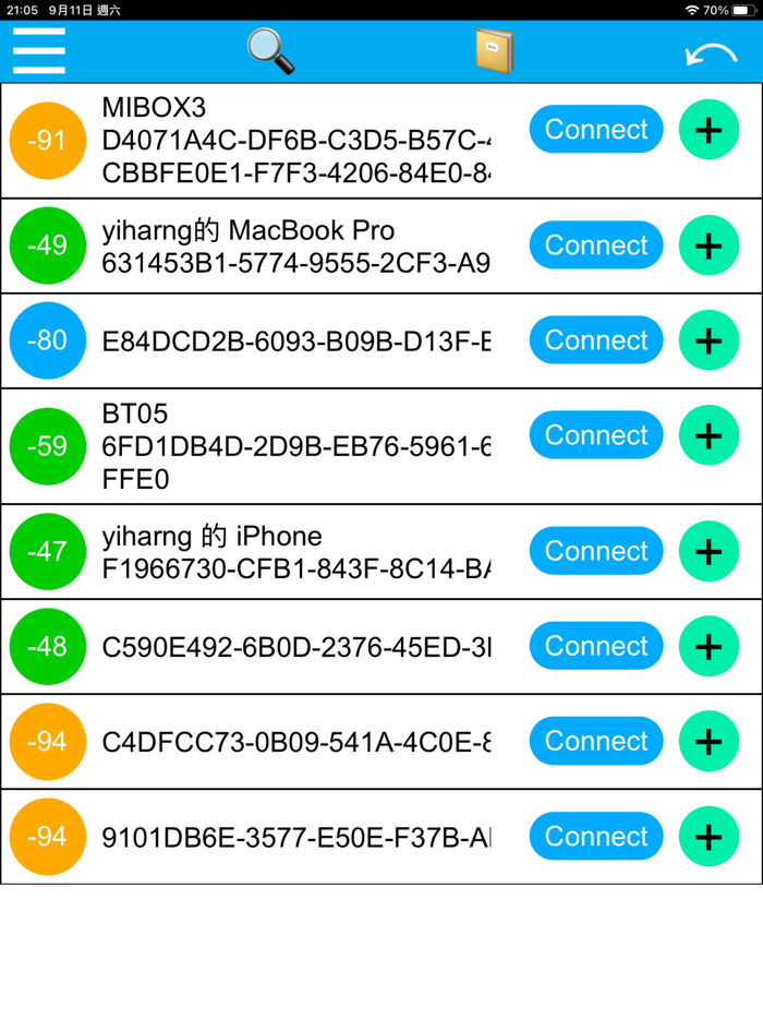 BLE tools with terminal