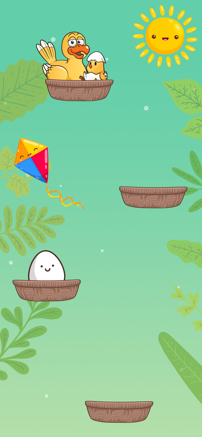 Surprise egg game for toddlers